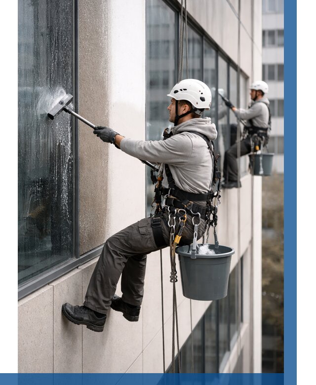 Мойка фасадов зданий в Кургане под ключ от 361 р. | ВЫСОТНИК-Крг