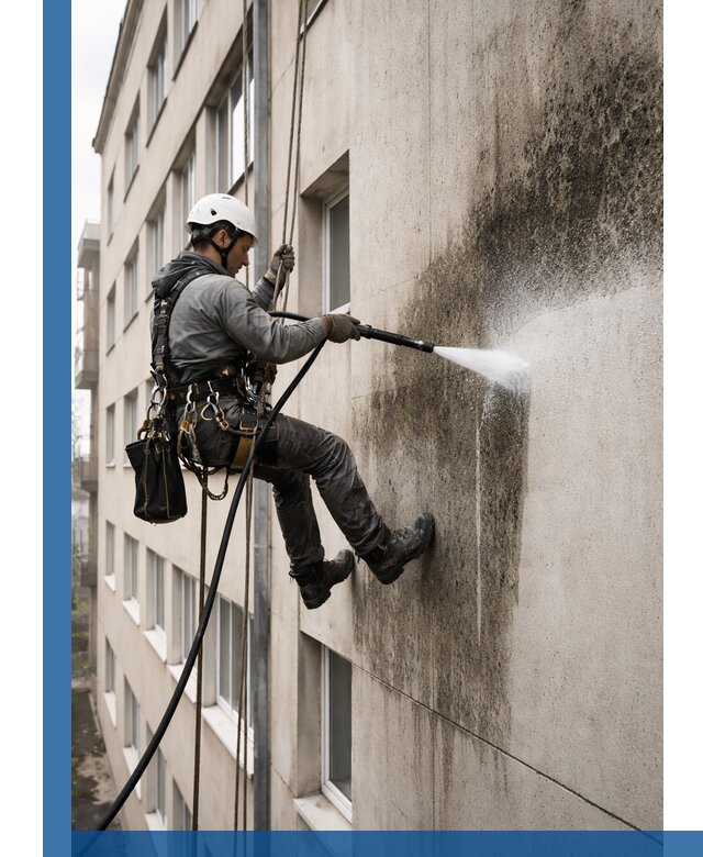 Профессиональная очистка фасадов от плесени в Кургане