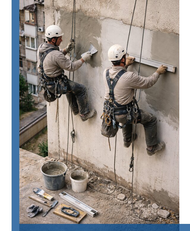 Комплексный ремонт штукатурного фасада с гарантией в Кургане