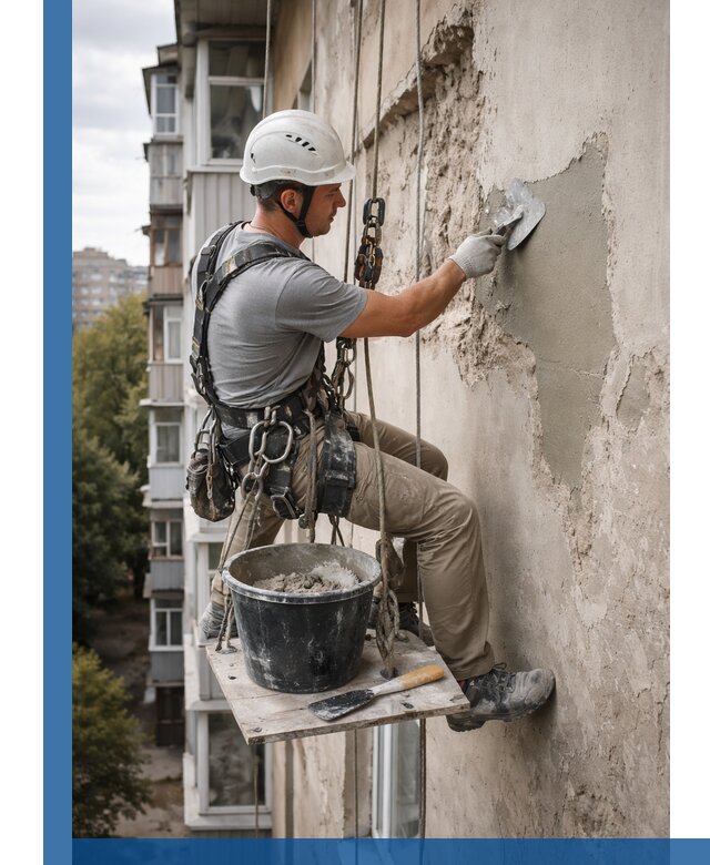 Восстановление фасадной штукатурки в Кургане с гарантией качества