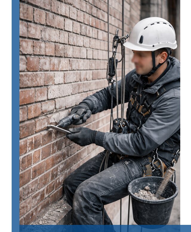 Расшивка кирпичных швов фасадов и стен, ремонт в Кургане