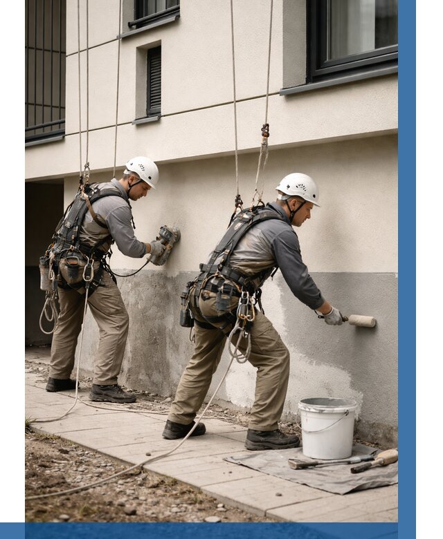 Окраска цоколя здания в Кургане от 464 р. под ключ | ВЫСОТНИК-Крг