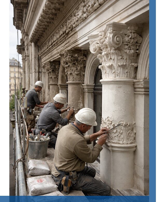 Реставрация фасадной лепнины в Кургане от 2577 р. | ВЫСОТНИК-Крг