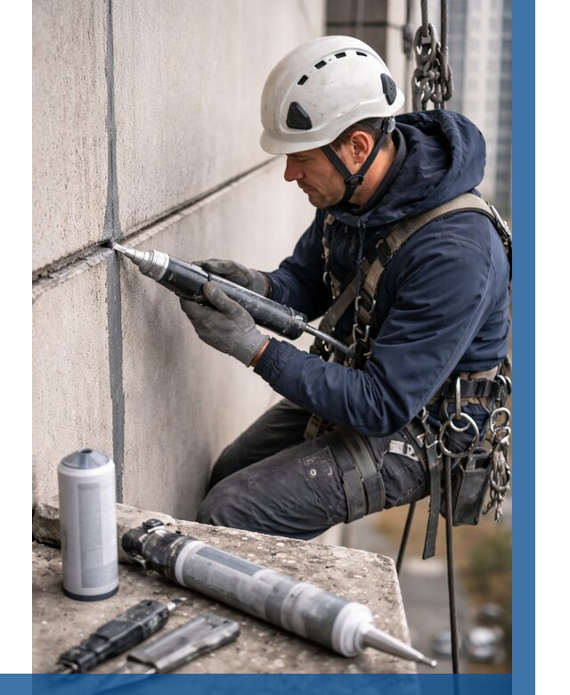 Вторичная герметизация швов в Кургане от 464 р. | ВЫСОТНИК-Крг