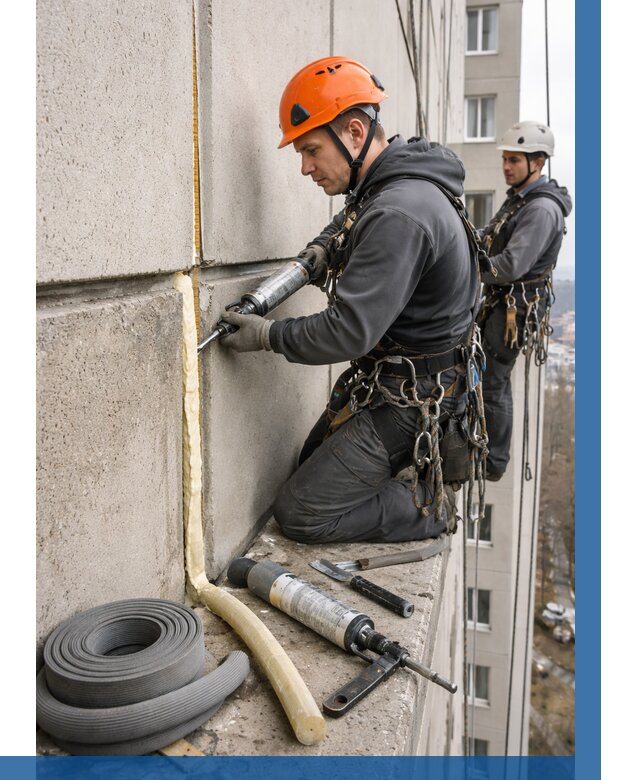 Теплый шов межпанельные швы в Кургане от 722 р. | ВЫСОТНИК-Крг