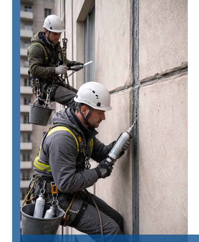 Герметизация деформационных швов фасада в Кургане качественно