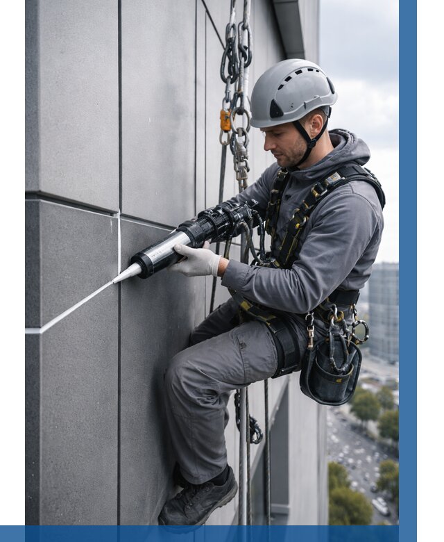 Герметизация стыков фасадных панелей в Кургане от 6701 р.| ВЫСОТНИК-Крг