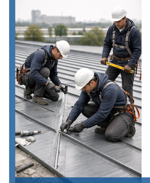 Ремонт фальцевой кровли в Кургане срочно и качественно