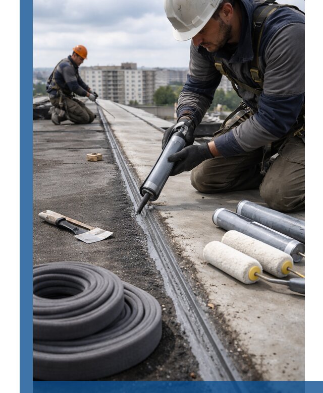 Герметизация швов кровли в Кургане с гарантией герметичности