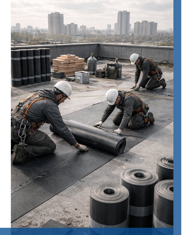 Монтаж мягкой кровли под ключ в Кургане от 464 р. | ВЫСОТНИК-Крг