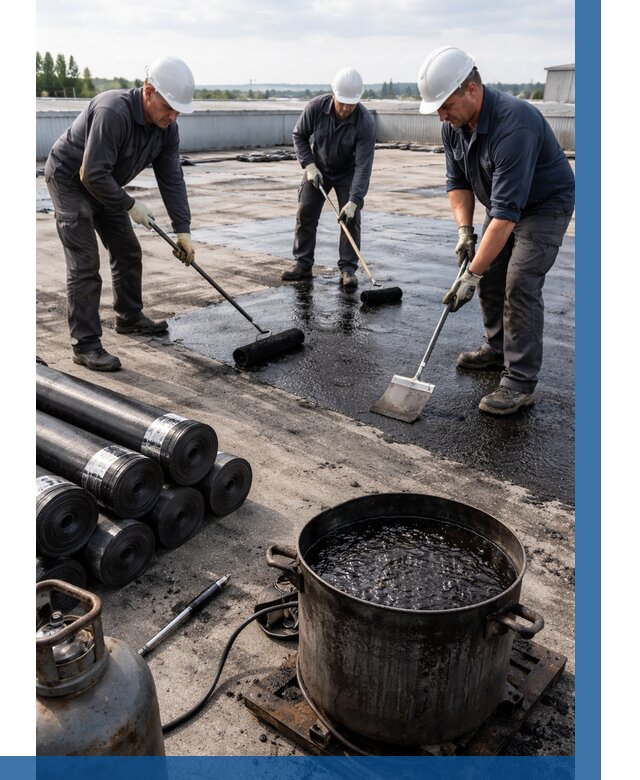 Гидроизоляция кровли мастикой в Кургане от 619 р. | ВЫСОТНИК-Крг