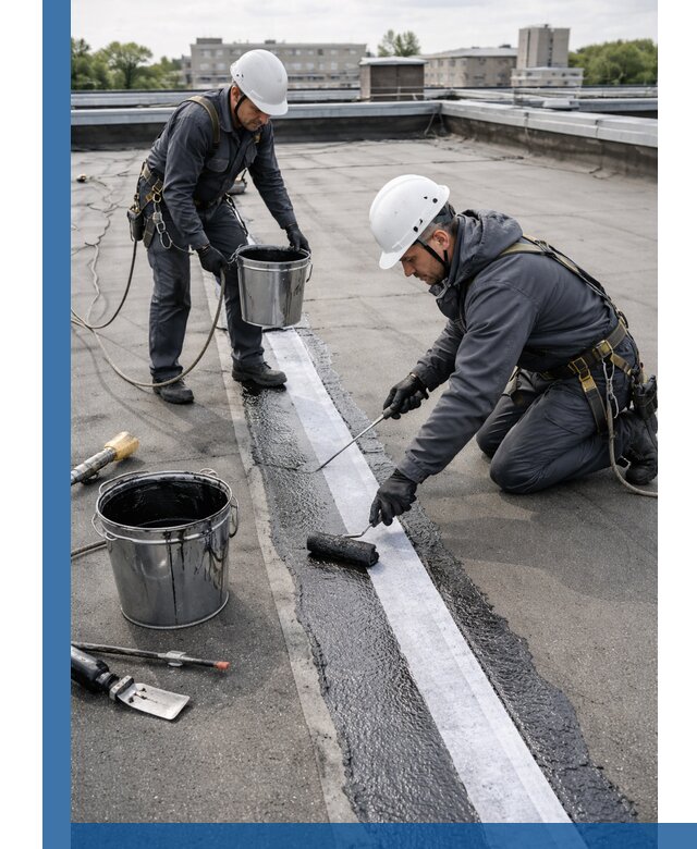 Гидроизоляция кровли мастикой в Кургане надежная защита