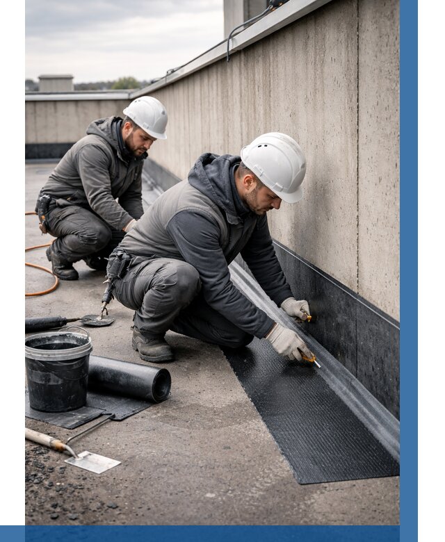 Гидроизоляция примыканий на кровле в Кургане от 928 р. | ВЫСОТНИК-Крг