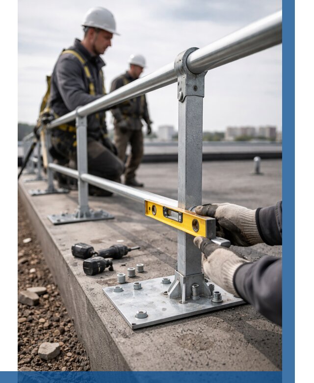 Монтаж кровельного ограждения в Кургане от 1237 р. | ВЫСОТНИК-Крг