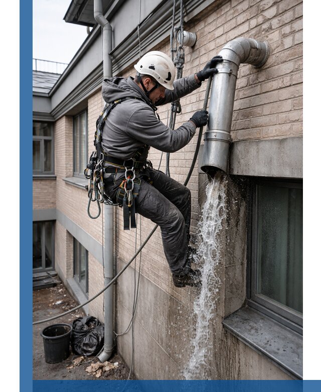 Профессиональная прочистка водосточных труб в Кургане с гарантией