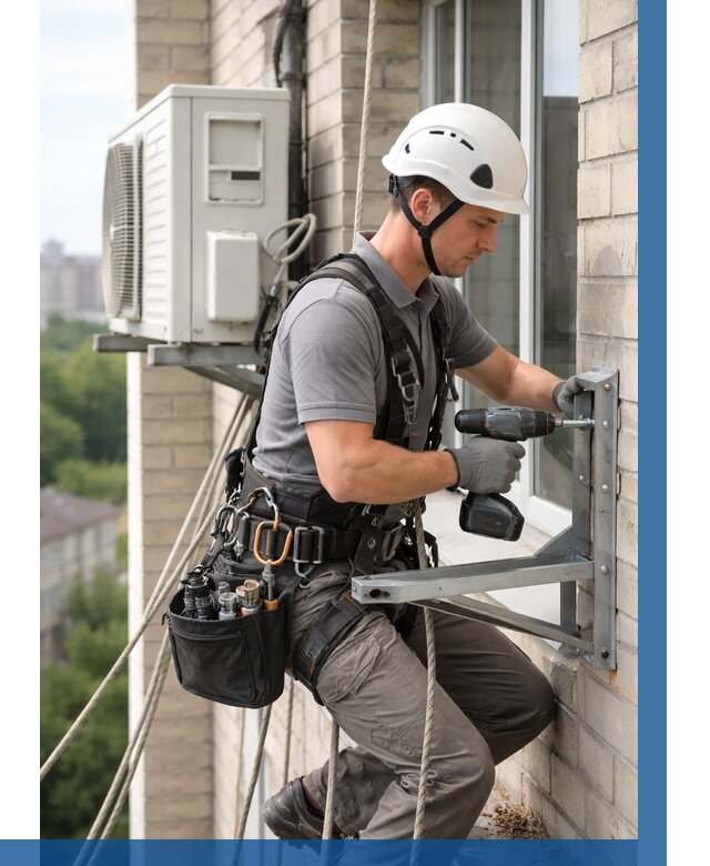 Установка кронштейнов кондиционера в Кургане от 3608 р. | ВЫСОТНИК-Крг