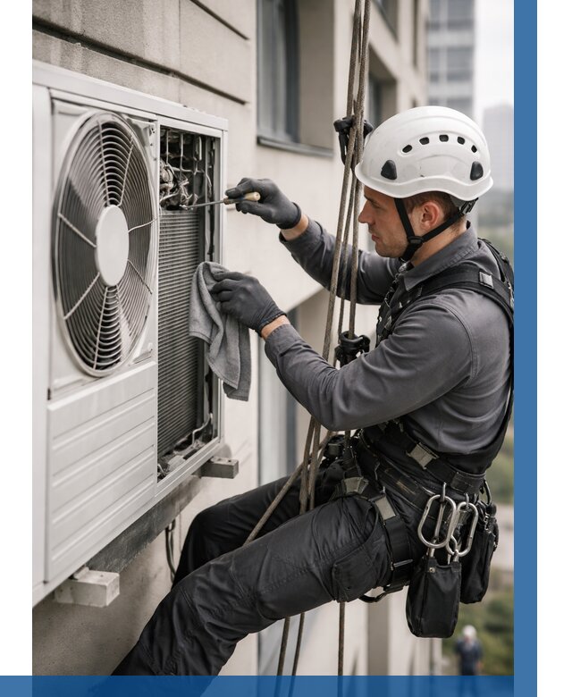 Обслуживание внешнего блока кондиционера в Кургане от 2783 р.ВЫСОТНИК-Крг