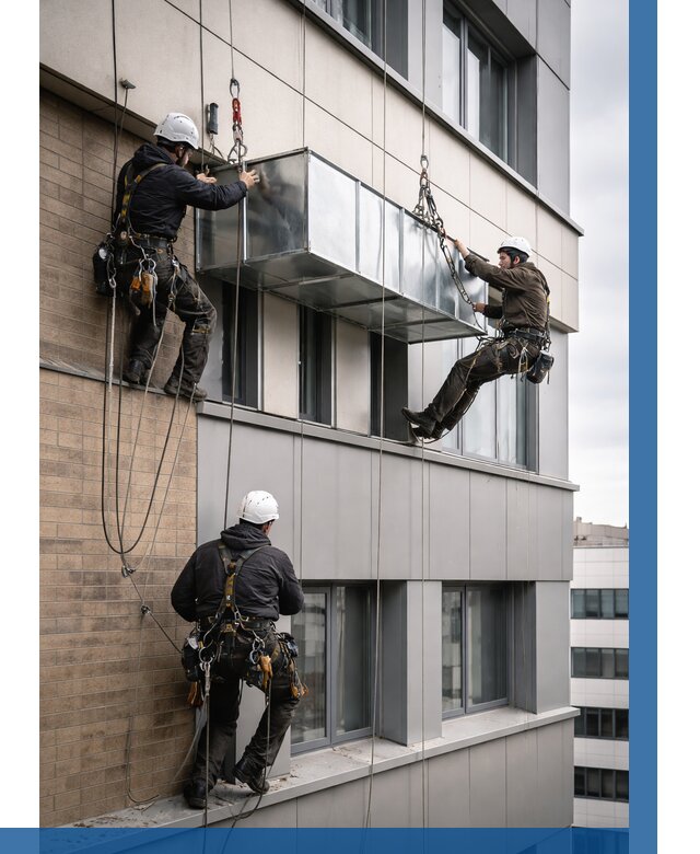 Монтаж воздуховодов на фасаде в Кургане от 1546 р. | ВЫСОТНИК-Крг