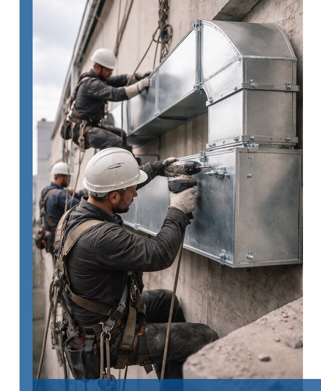 Профессиональный монтаж вентиляционных коробов в Кургане под ключ