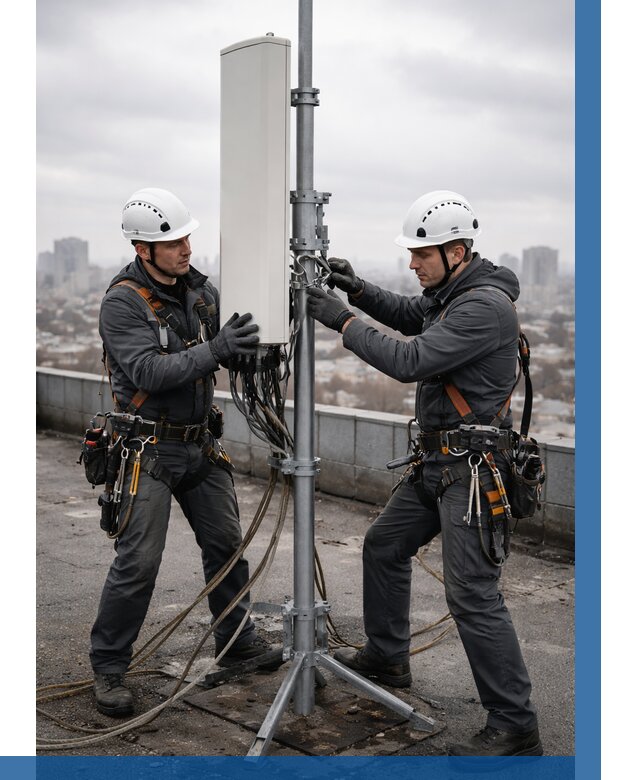 Монтаж антенн связи на крыше в Кургане от 8763 р. | ВЫСОТНИК-Крг