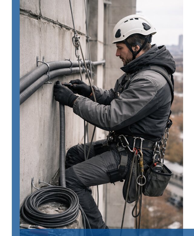 Профессиональный монтаж гофры для кабеля в Кургане с гарантией