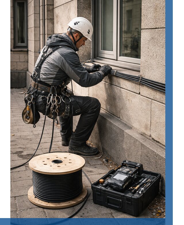 Прокладка оптоволоконного кабеля в Кургане от 825 р. | ВЫСОТНИК-Крг