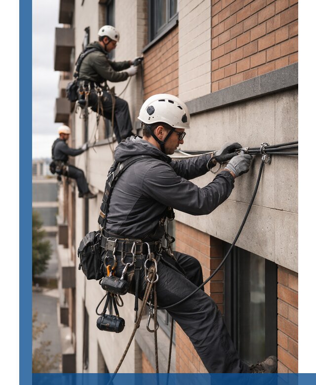 Крепление кабеля на фасаде монтаж и крепеж в Кургане