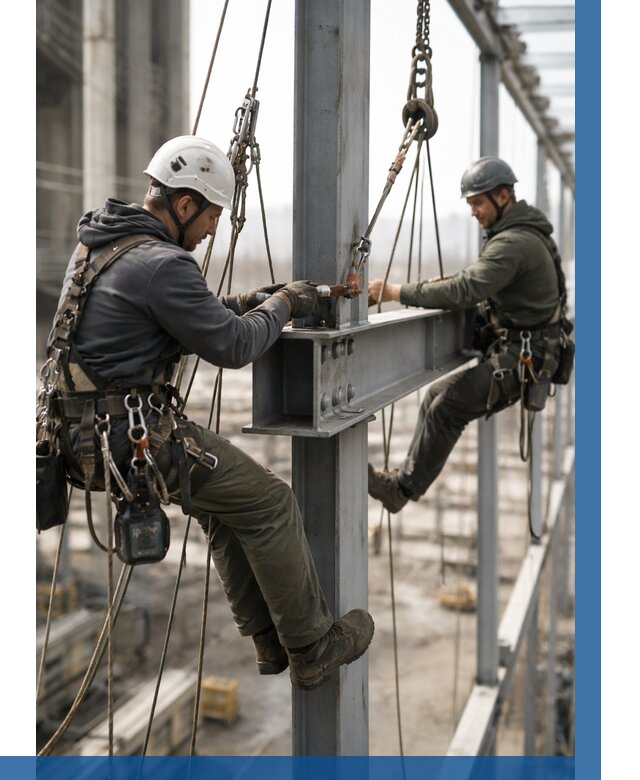 Монтаж металлоконструкций на высоте в Кургане от 3608 р. | ВЫСОТНИК-Крг