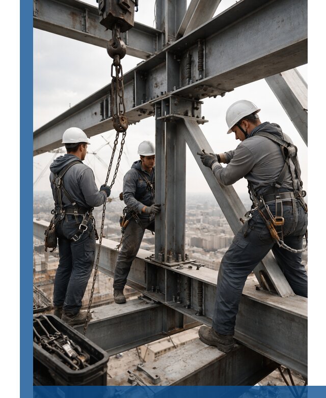 Профессиональный монтаж металлоконструкций на высоте в Кургане