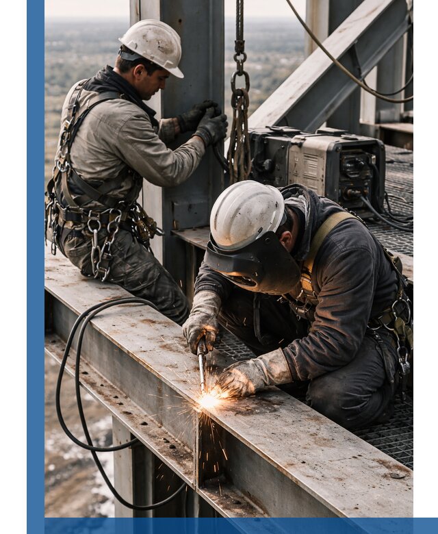 Высотные сварочные работы в Кургане для промышленных объектов