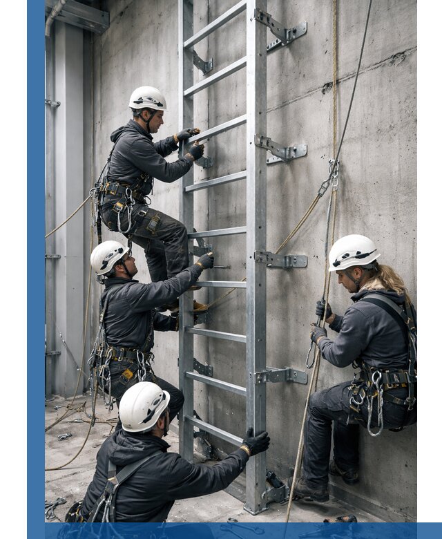 Монтаж металлических лестниц в Кургане под ключ со гарантией