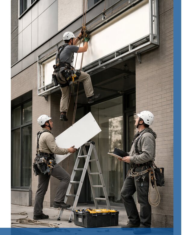 Монтаж светового короба в Кургане от 6701 р. | ВЫСОТНИК-Крг