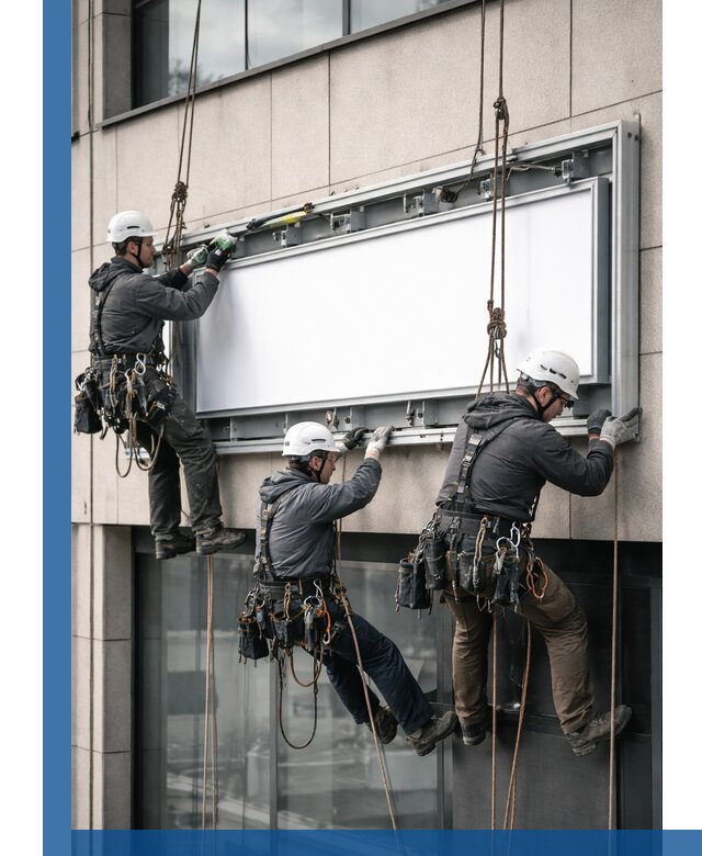 Профессиональный монтаж светового короба под ключ в Кургане