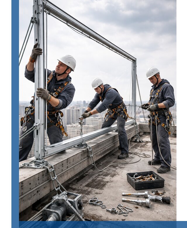 Монтаж крышных рекламных конструкций под ключ в Кургане