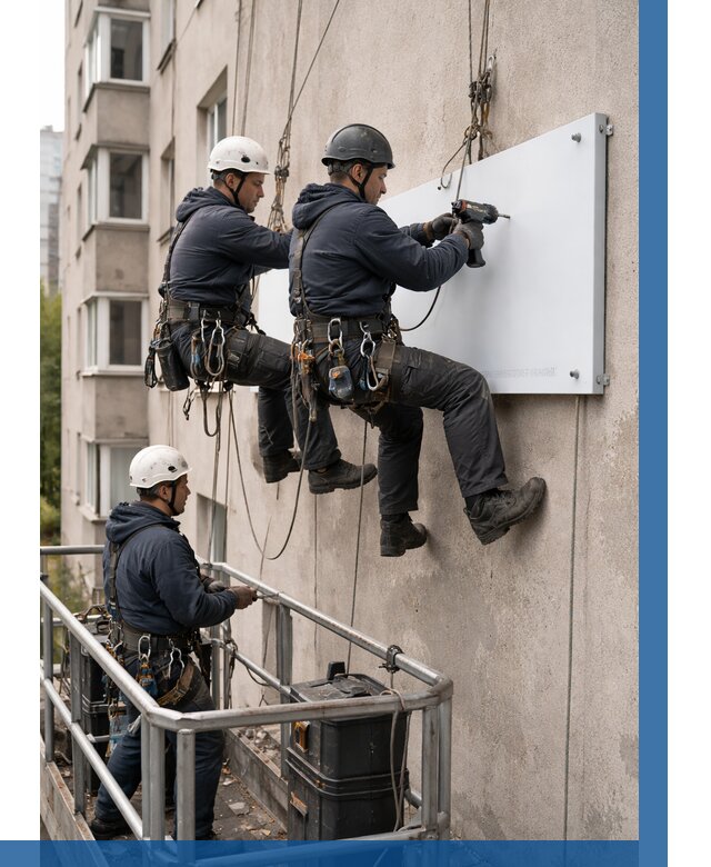 Монтаж табличек и указателей в Кургане от 3608 р. | ВЫСОТНИК-Крг