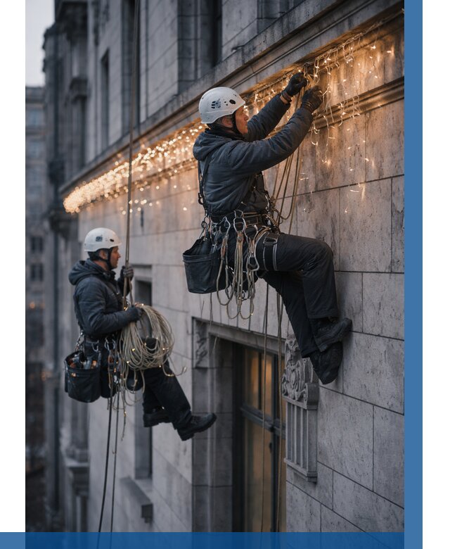 Монтаж новогодней иллюминации в Кургане от 8763 р. | ВЫСОТНИК-Крг