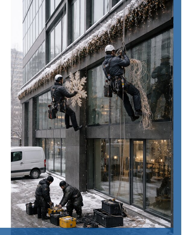 Демонтаж новогоднего оформления в Кургане от 5670 р. | ВЫСОТНИК-Крг