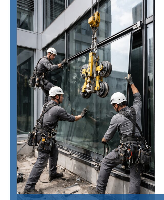 Структурное остекление фасадов в Кургане монтаж и обслуживание