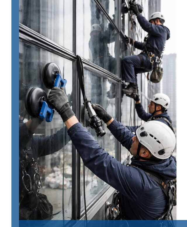 Радиусное остекление фасадов под ключ в Кургане с гарантиями