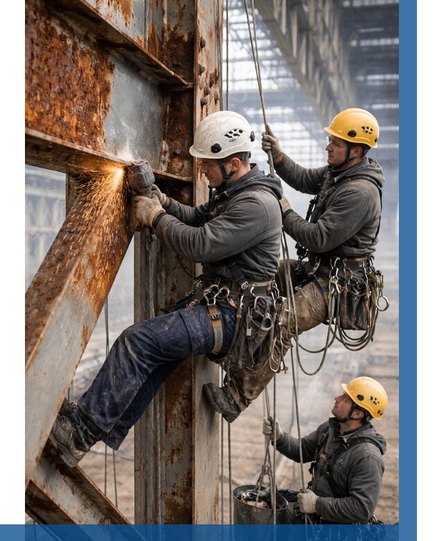 Зачистка металла от ржавчины в Кургане от 361 р. | ВЫСОТНИК-Крг