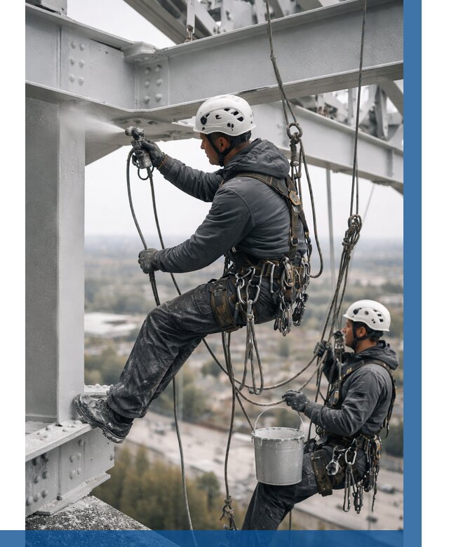 Покраска металлоконструкций на высоте в Кургане 361 р |ВЫСОТНИК-Крг