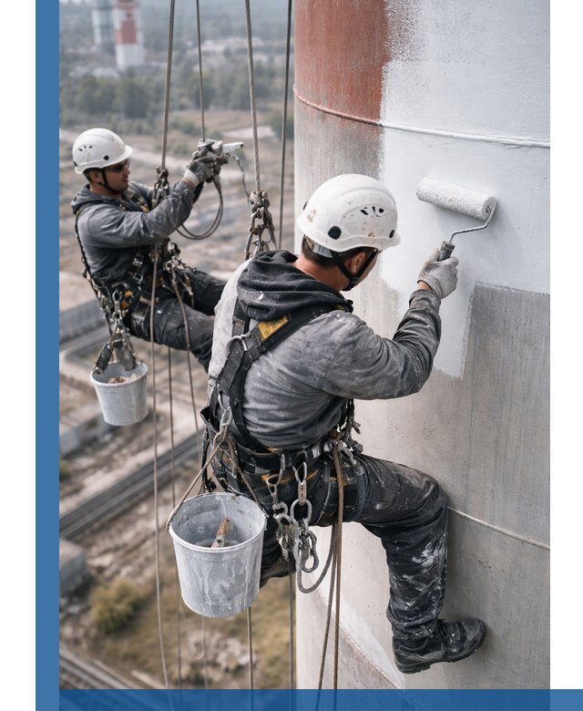 Покраска дымовых труб в Кургане: антикоррозийная защита и восстановление