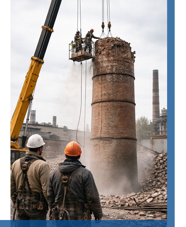 Демонтаж дымовой трубы в Кургане от 92781 р. | ВЫСОТНИК-Крг, смета