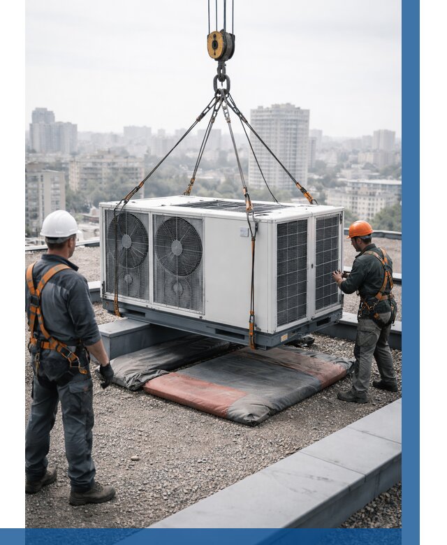 Подъем груза на крышу в Кургане от 5155 р. | ВЫСОТНИК-Крг заказать