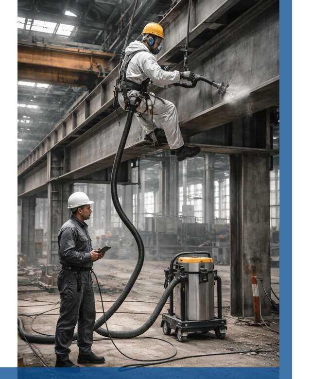 Обеспыливание конструкций в цехе в Кургане от 4330 р. | ВЫСОТНИК-Крг