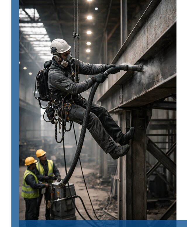 Обеспыливание конструкций в цехах промышленного производства в Кургане