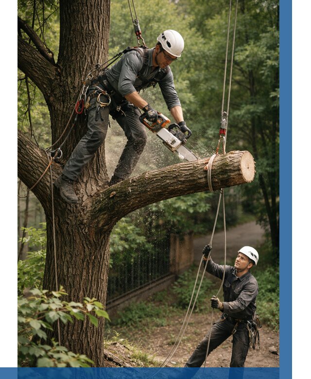 Спил деревьев альпинистами в Кургане от 8247 р. | ВЫСОТНИК-Крг