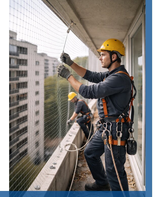 Монтаж сетки от птиц в Кургане от 4639 р. | ВЫСОТНИК-Крг